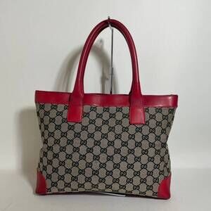 Gucci GG Canvas Handbag Red